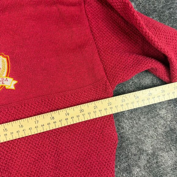 Vtg Nutmeg Mills Made In USA Florida State Seminoles Knitted Sweater Men's L - Picture 5 of 10